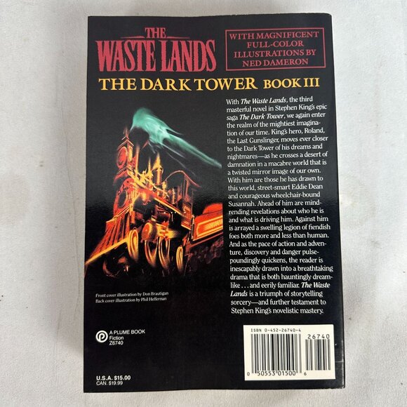 The Waste Lands By Stephen King 1992 Paperback The Dark Tower Book III Plume - Picture 2 of 3